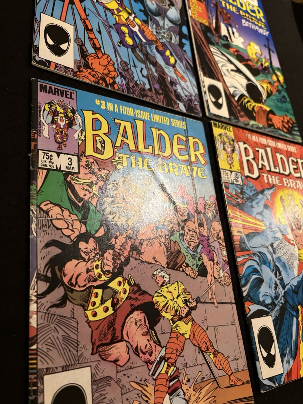 Balder the Brave #1-4 (1985) Complete Mini-Series Marvel Comics