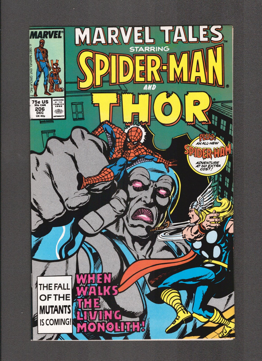 Marvel Tales #206 (1987) Spider-Man & Thor Marvel Comics