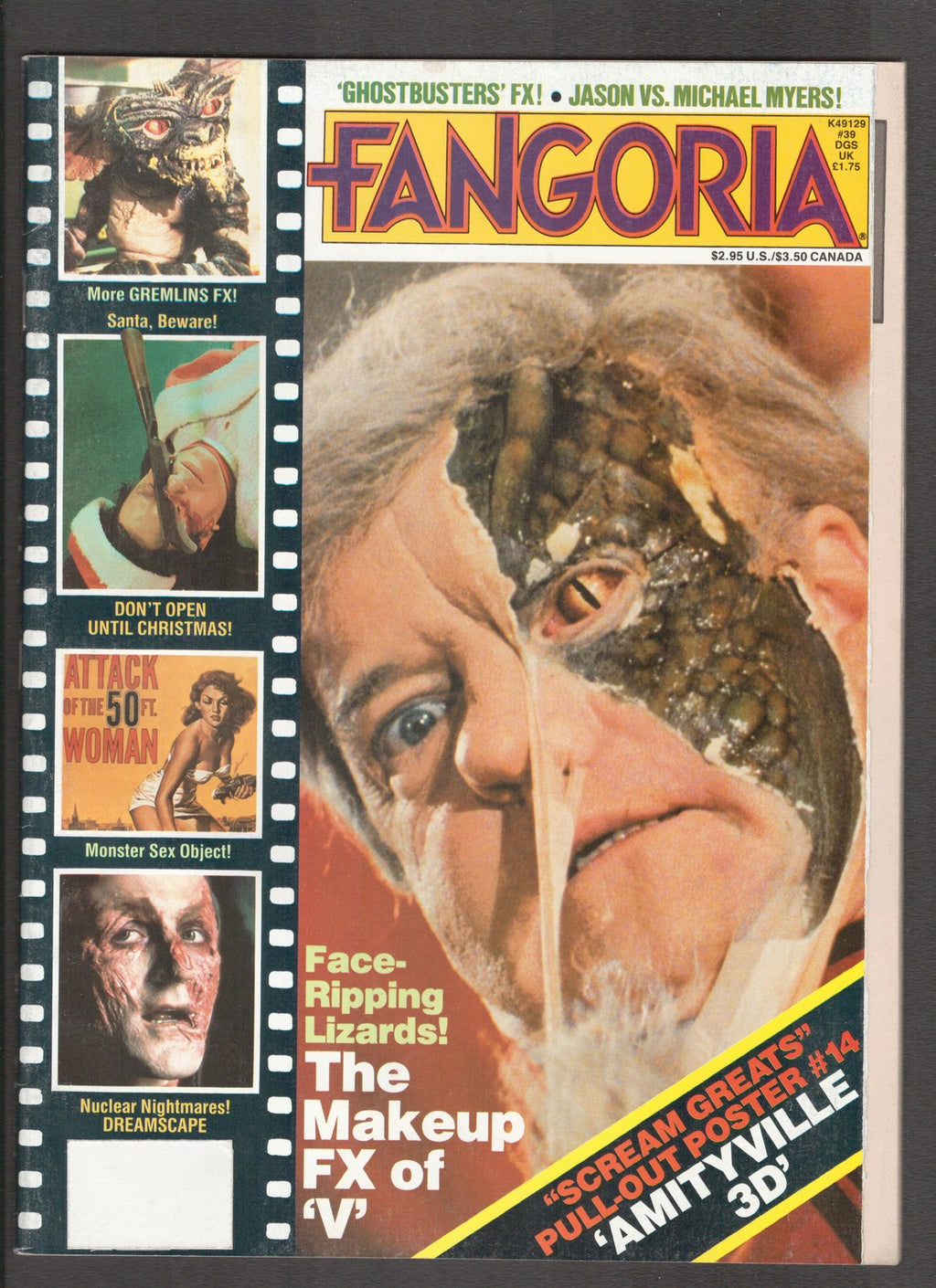 Fangoria #39 (1984) Poster attached Starlog Comics