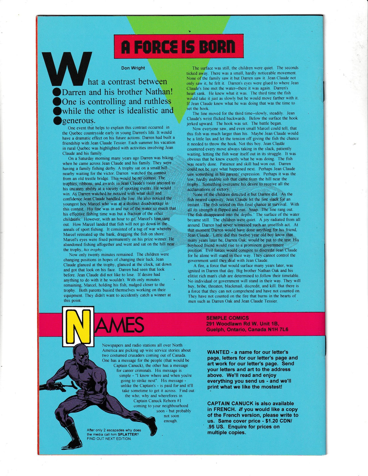 Captain Canuck: Reborn #0 (1993) Semple Comics SKU:3202