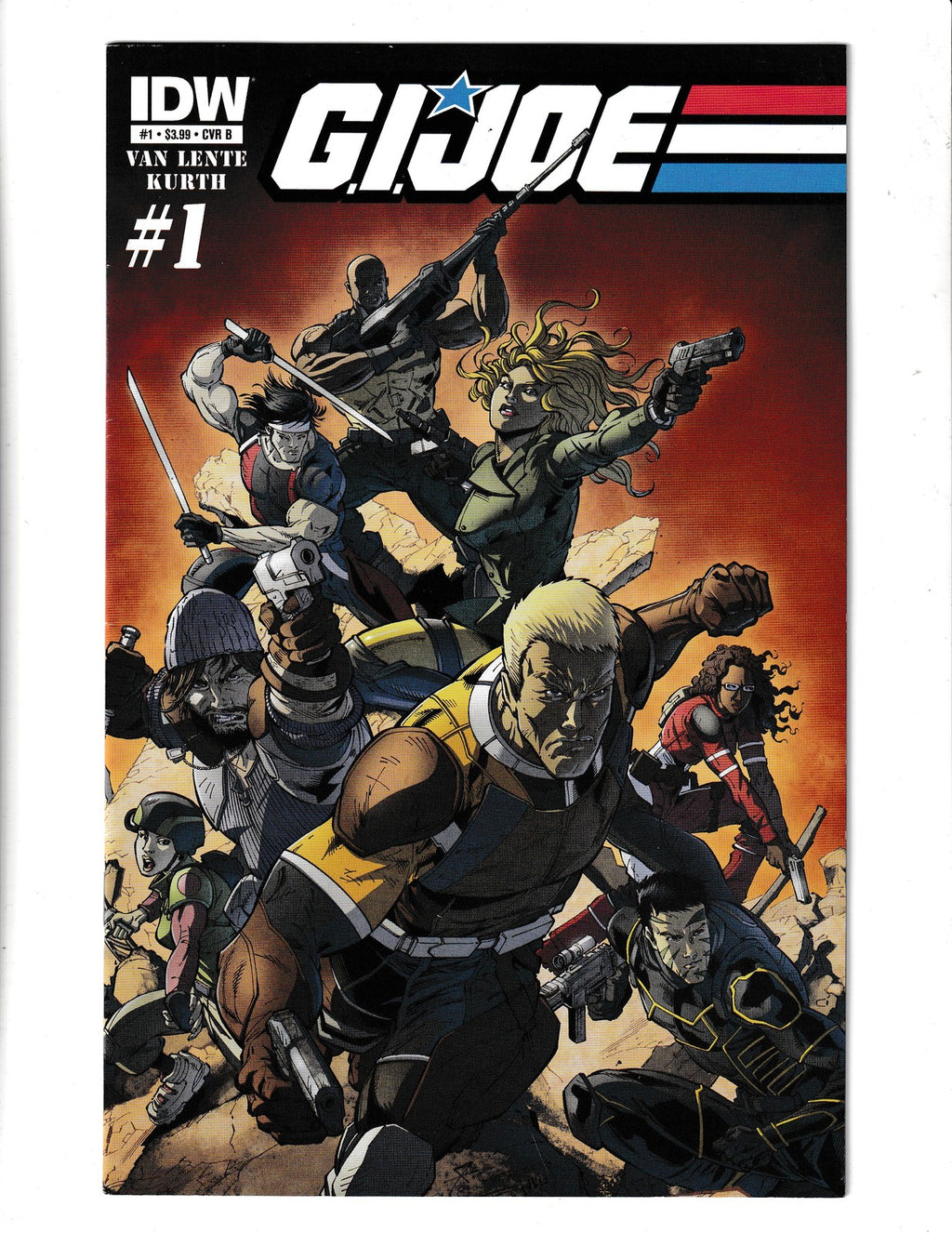 G.I. Joe #1b (2013) Steve Kurth Cover IDW Comics