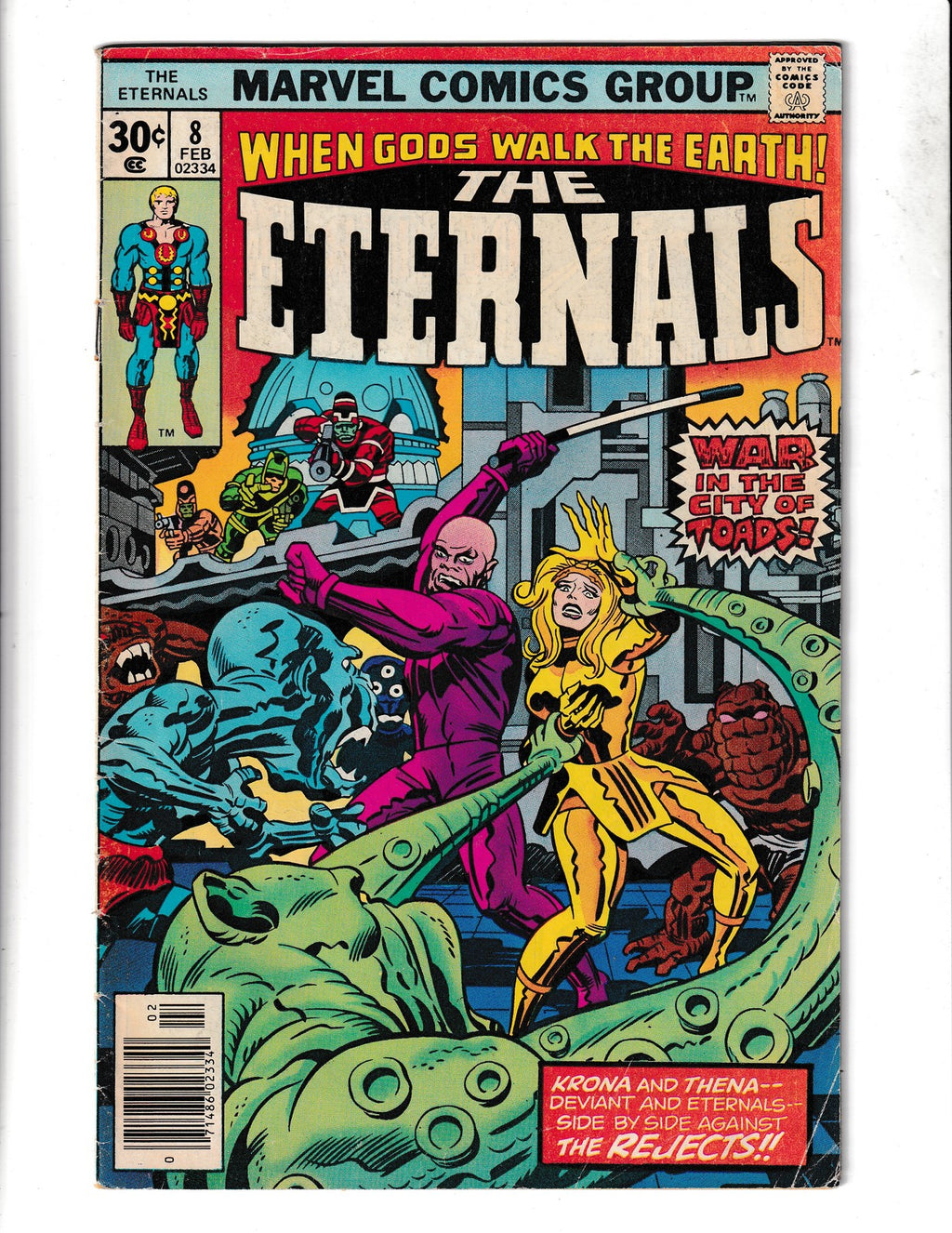 Eternals #8 (1977) 1st App of Karkas Marvel Comics