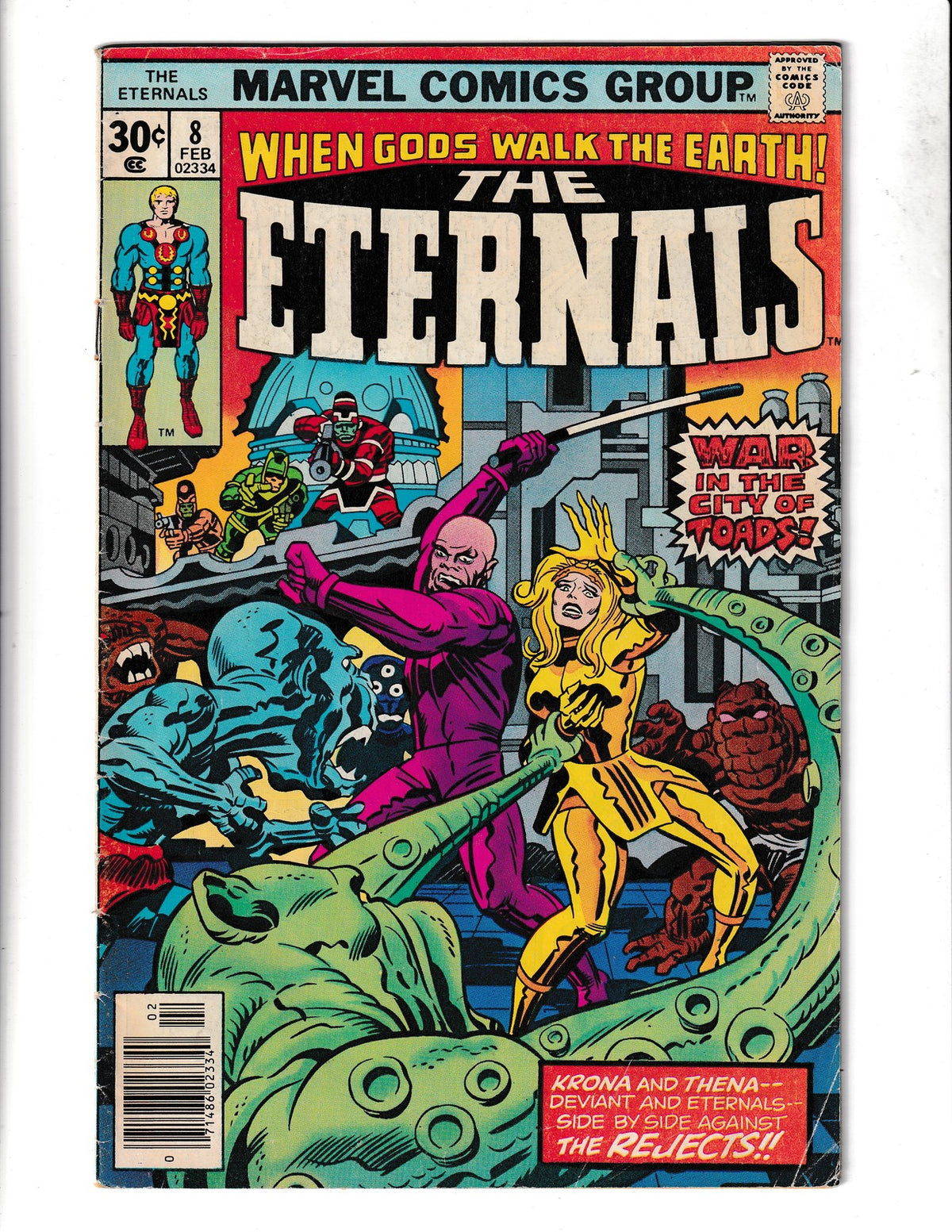 Eternals #8 (1977) 1st App of Karkas Marvel Comics