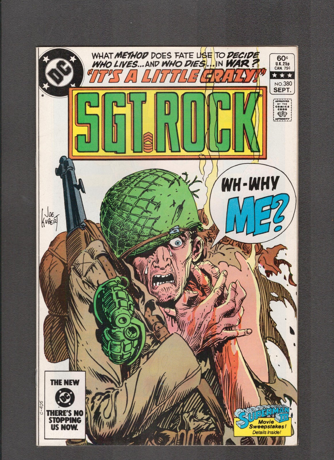 SGT. Rock #380 (1983) Joe Kubert DC Comics