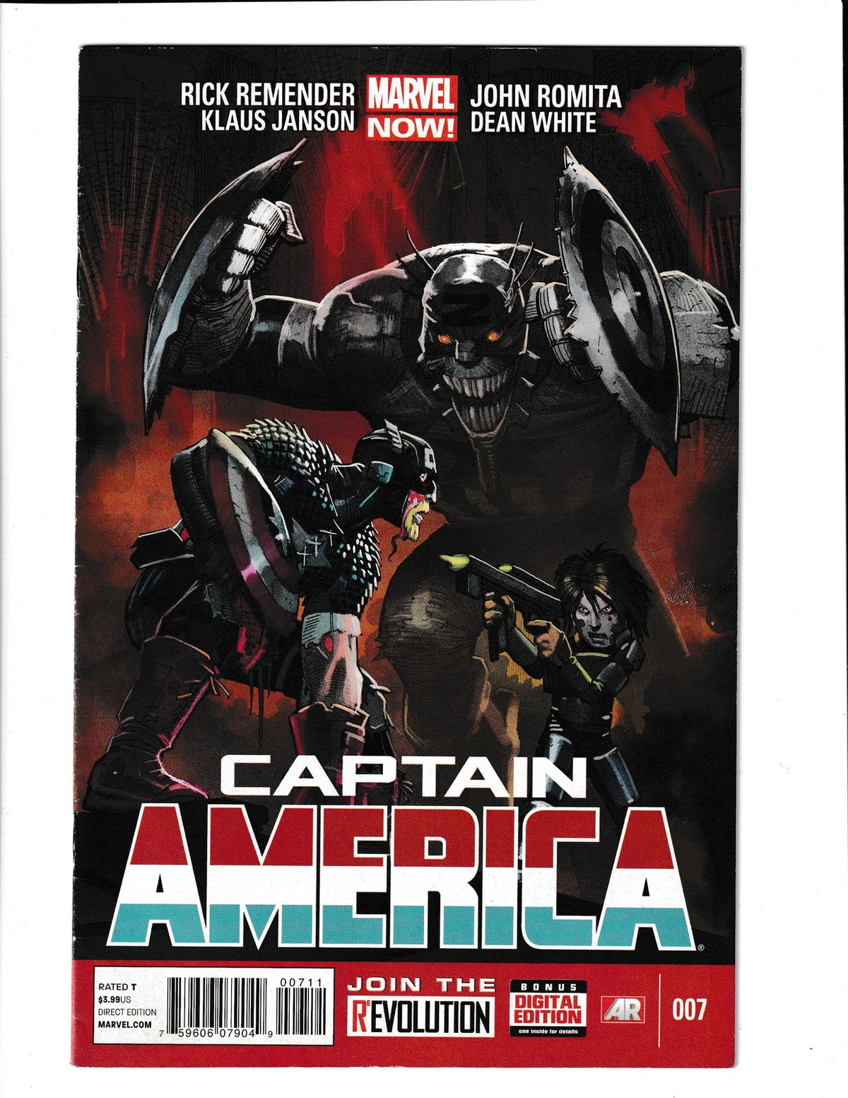 Captain America #7 (2013) John Romita JR Cover Marvel Comics