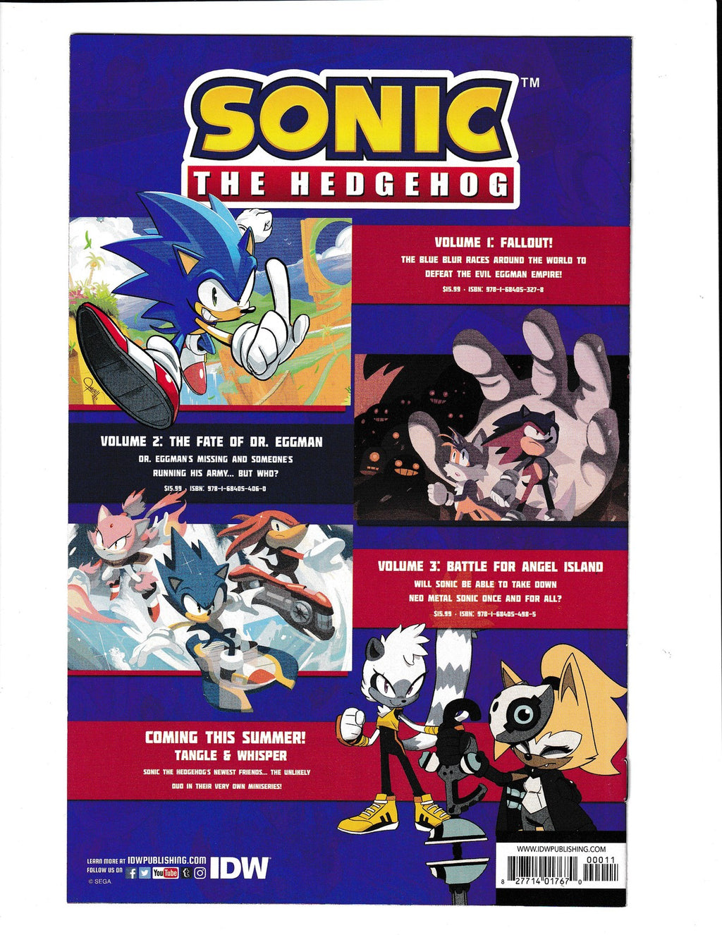 Sonic the Hedgehog: Tangle & Whisper #0 (2019) IDW Comics