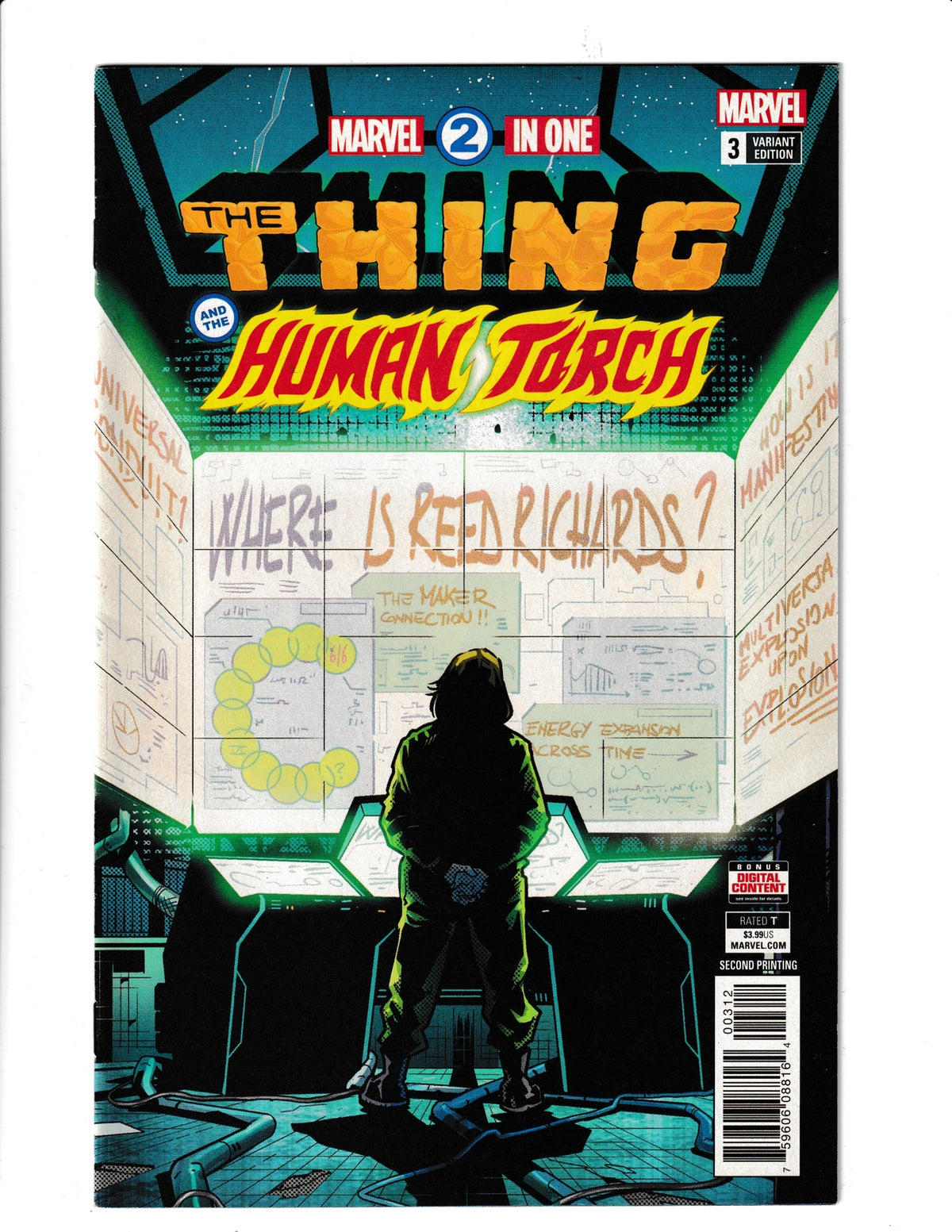 Marvel 2(Two) in One #3 (2018) The Thing and Human Torch 2nd print Marvel Comics