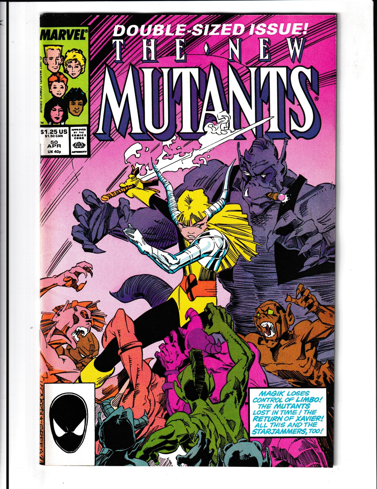 New Mutants #50 (1987) "Father's Day" Marvel Comics