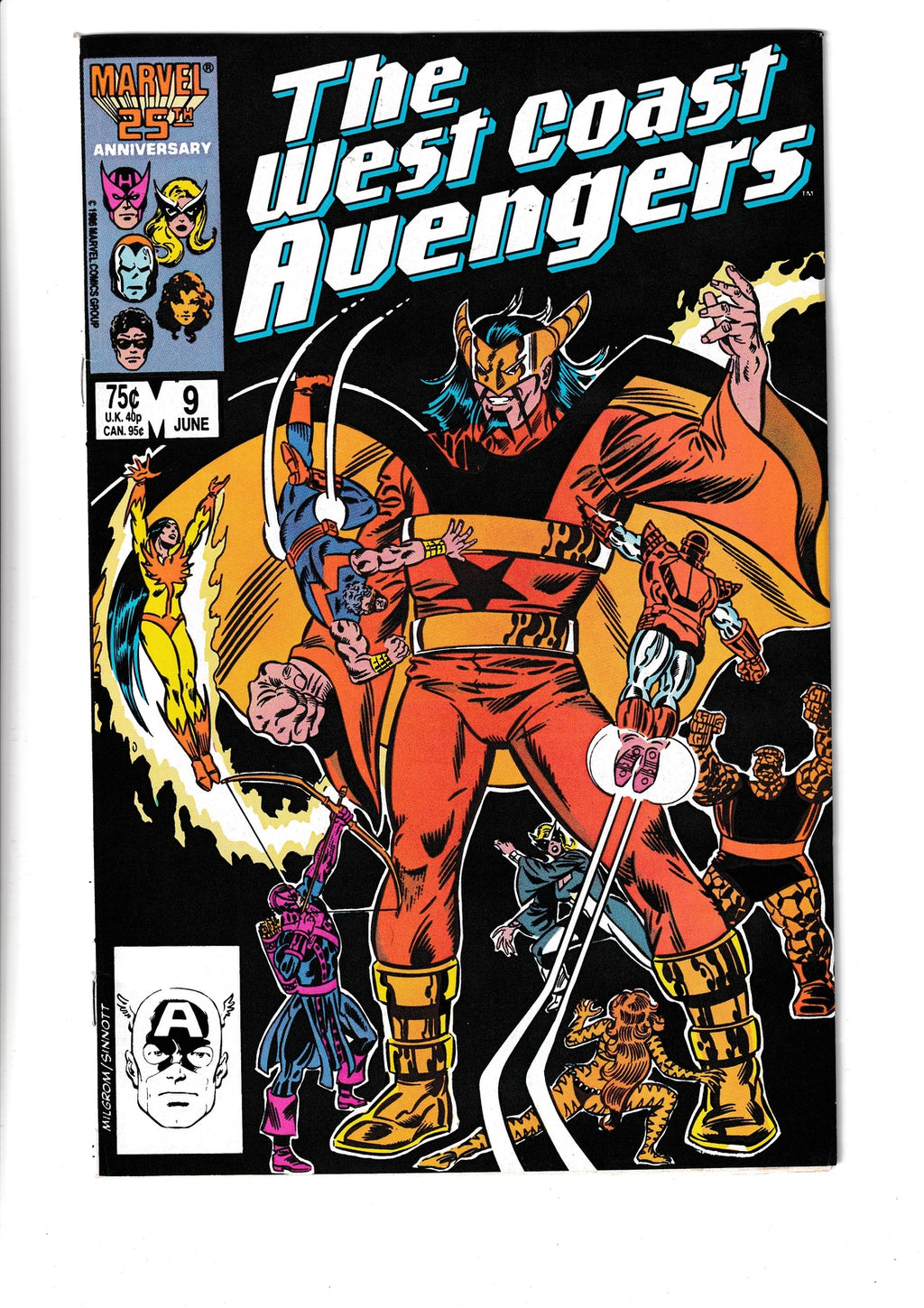West Coast Avengers #9 (1986) Marvel Comics SKU:176