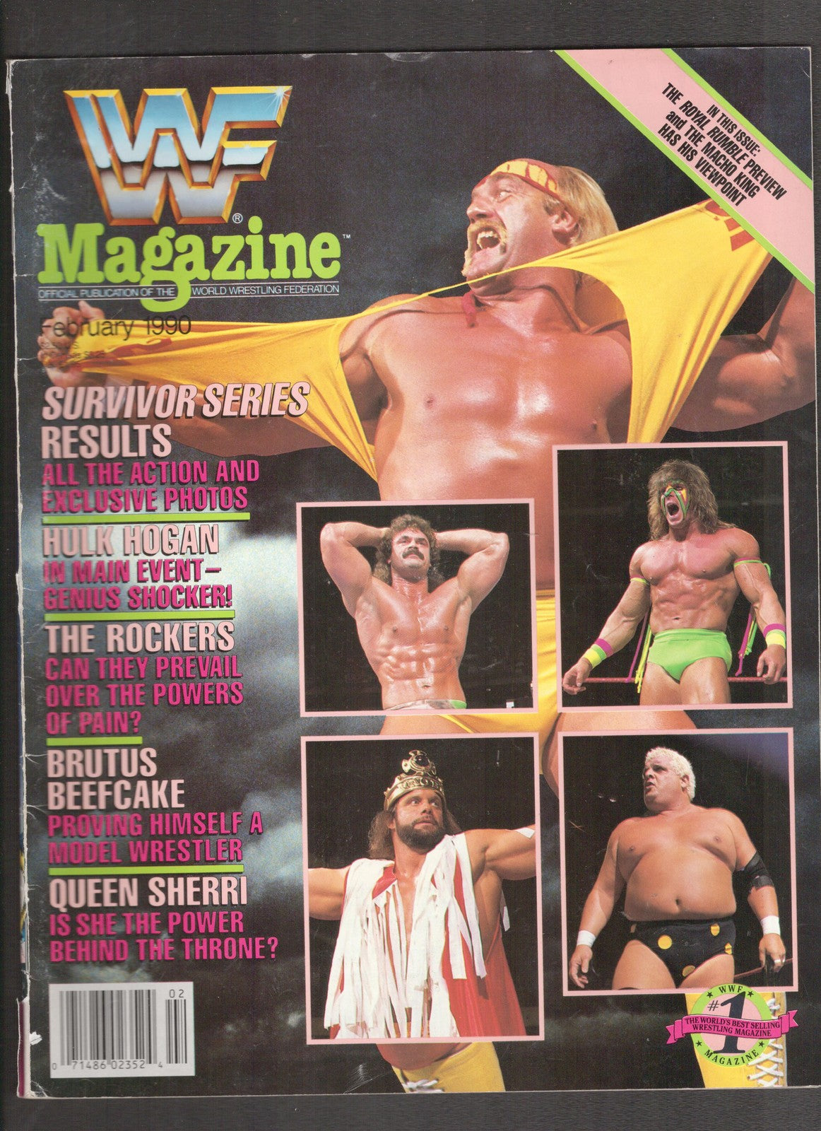 WWF Magazine #February (1990) Hulk Hogan, Macho Man  Comics