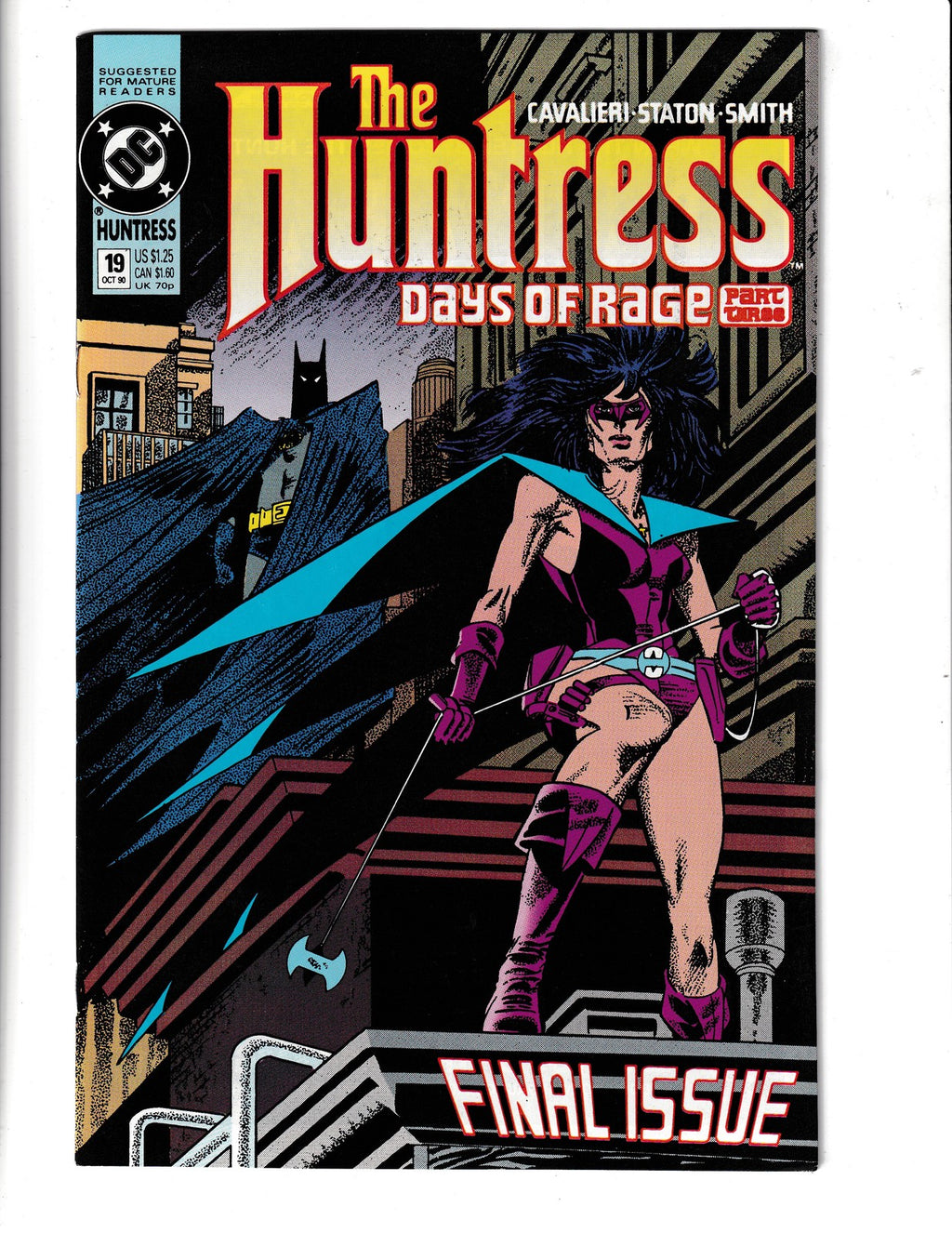Huntress #19 (1990) Last in Volume Higher Grade DC Comics