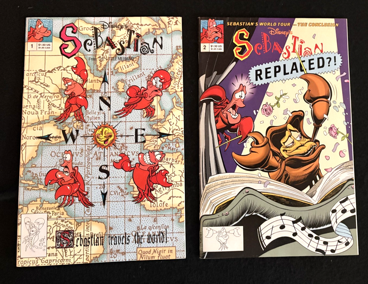 Sebastian - Complete Set of 2 #1-2 (1992) Disney Comics