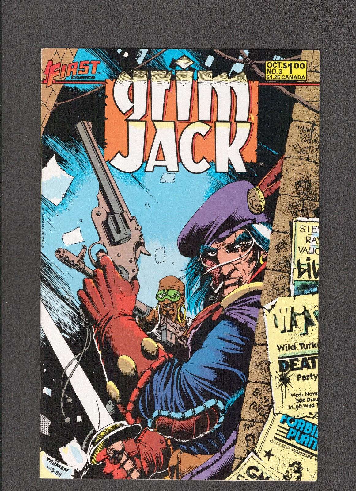 Grim Jack #3 (1984) Higher Grade - Timothy Truman First Comics