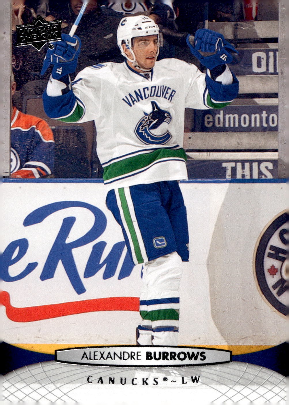 2011-12 Upper Deck #267 Alexandre Burrows Hockey Vancouver Canucks