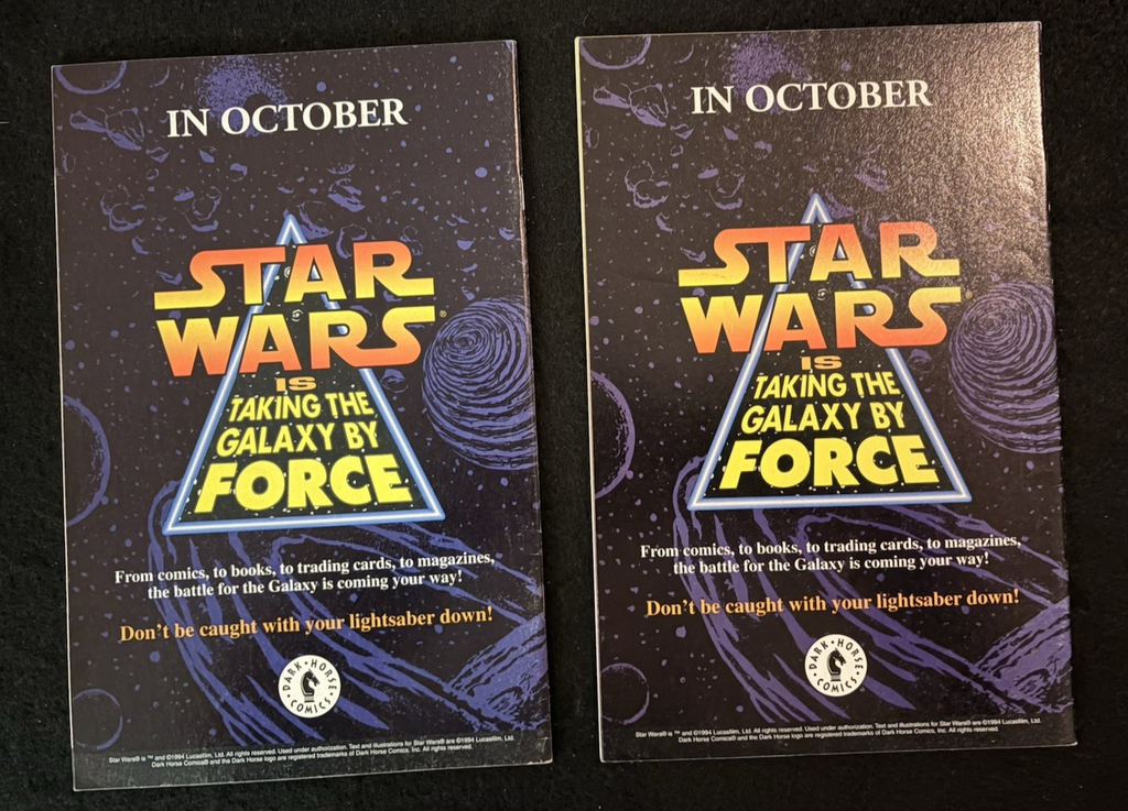 Star Wars: Tales of the Jedi - Freedom Nadd Uprising  Set #1-2 (1994) Dark Horse