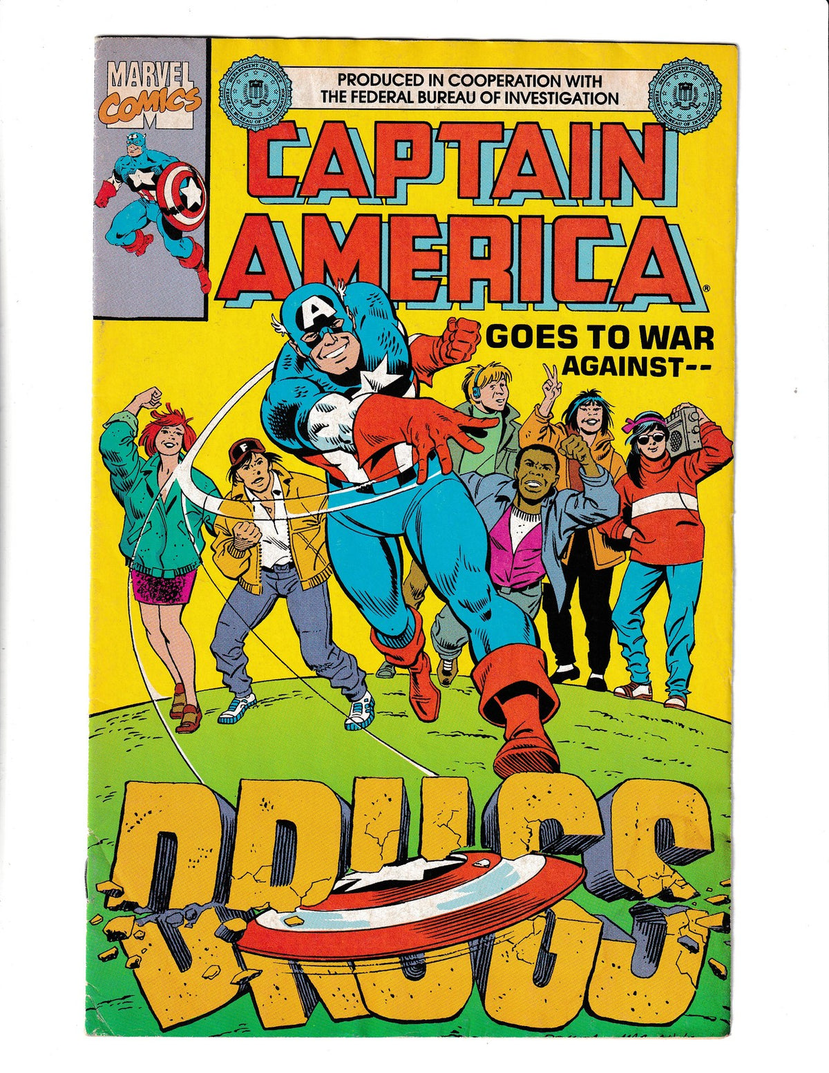 Captain America: War Against Drugs #1-FBI (1991) Marvel Comics