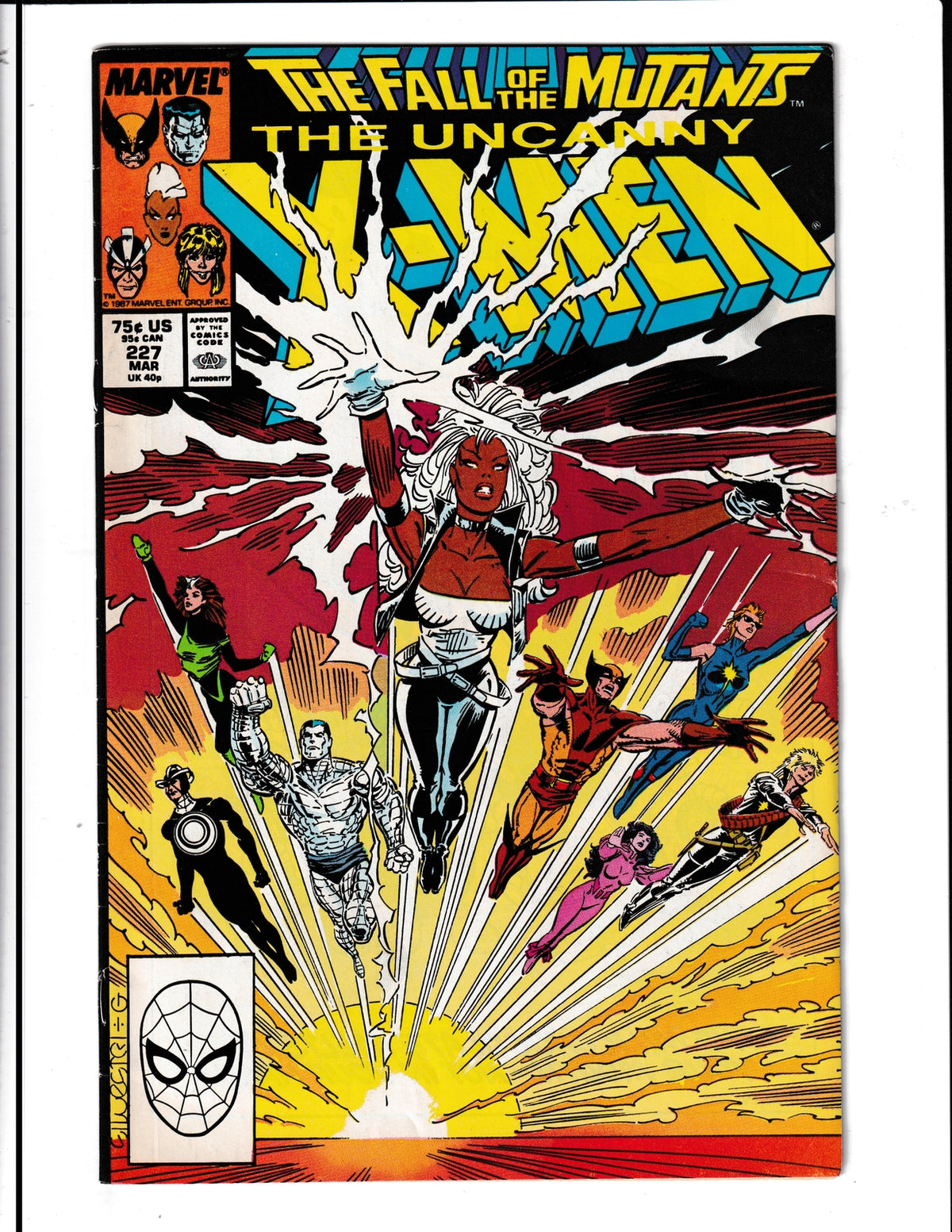 Uncanny X-Men #227 (1988) 1st Full App of the Adversary Marvel Comics