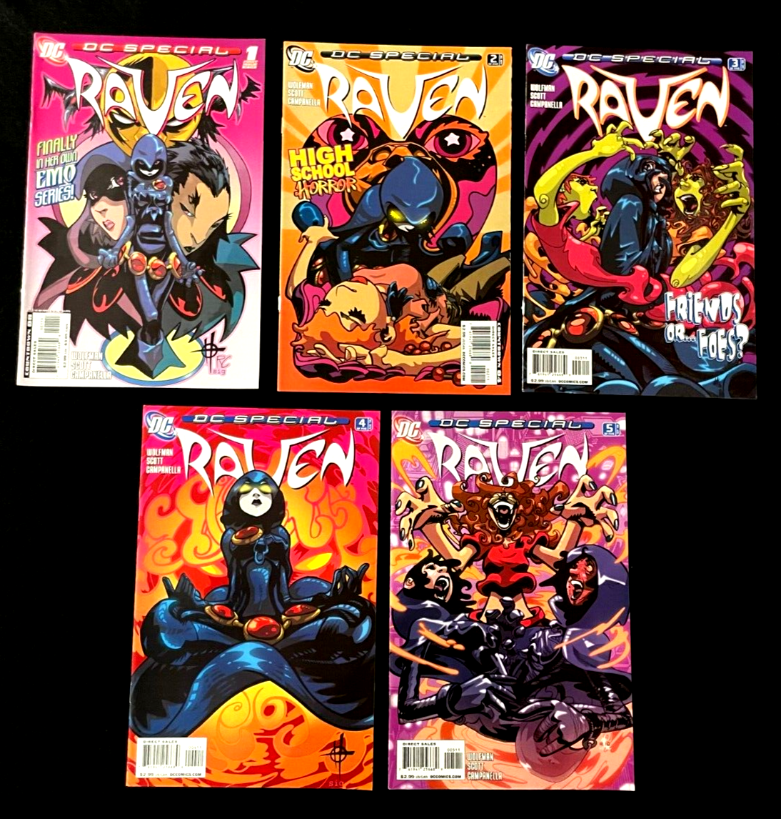 DC Special: Raven - Complete Set of 5 #1-5 (2008) DC Comics