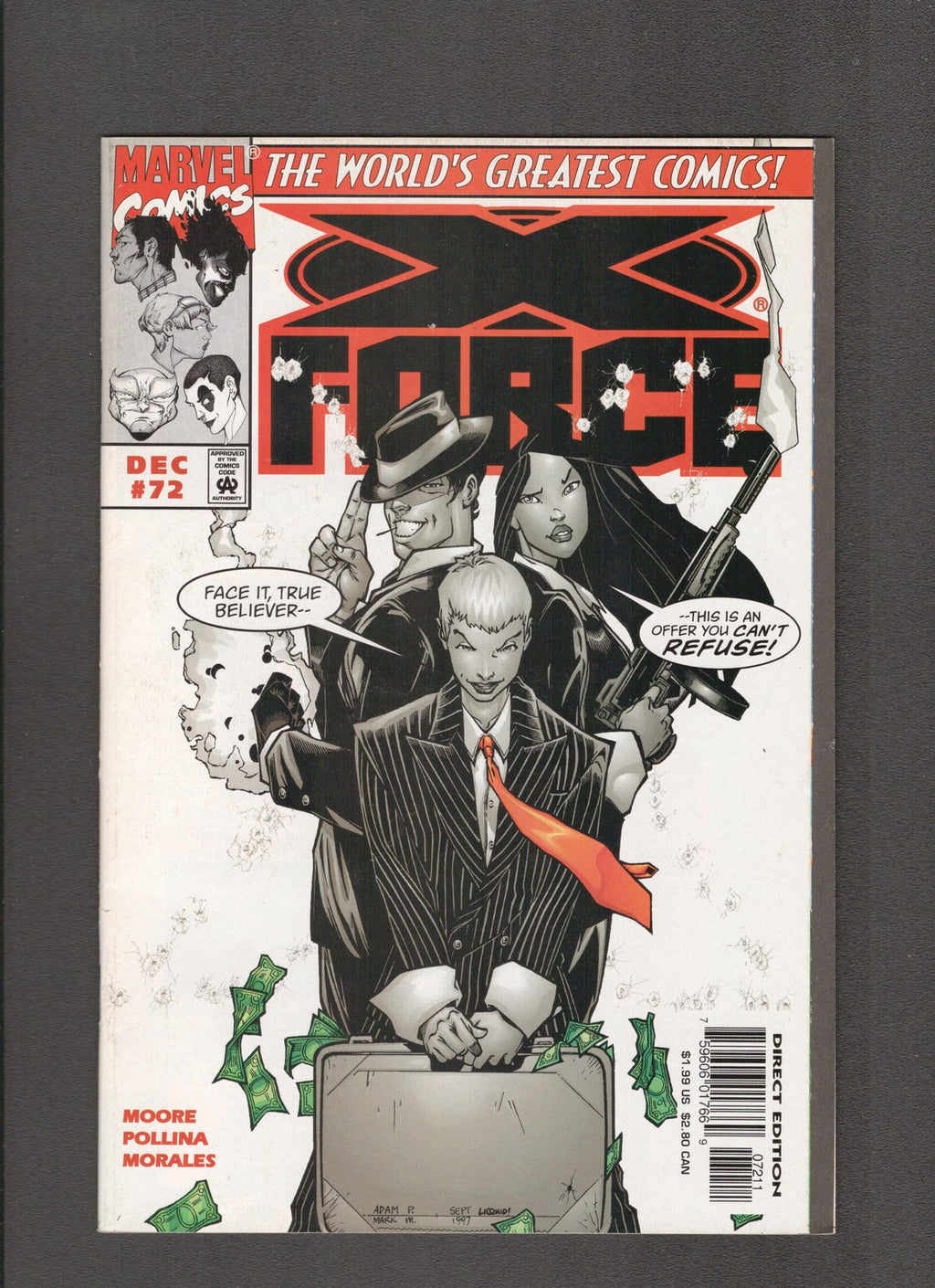 X-Force #72 (1997) Adam Pollina Marvel Comics