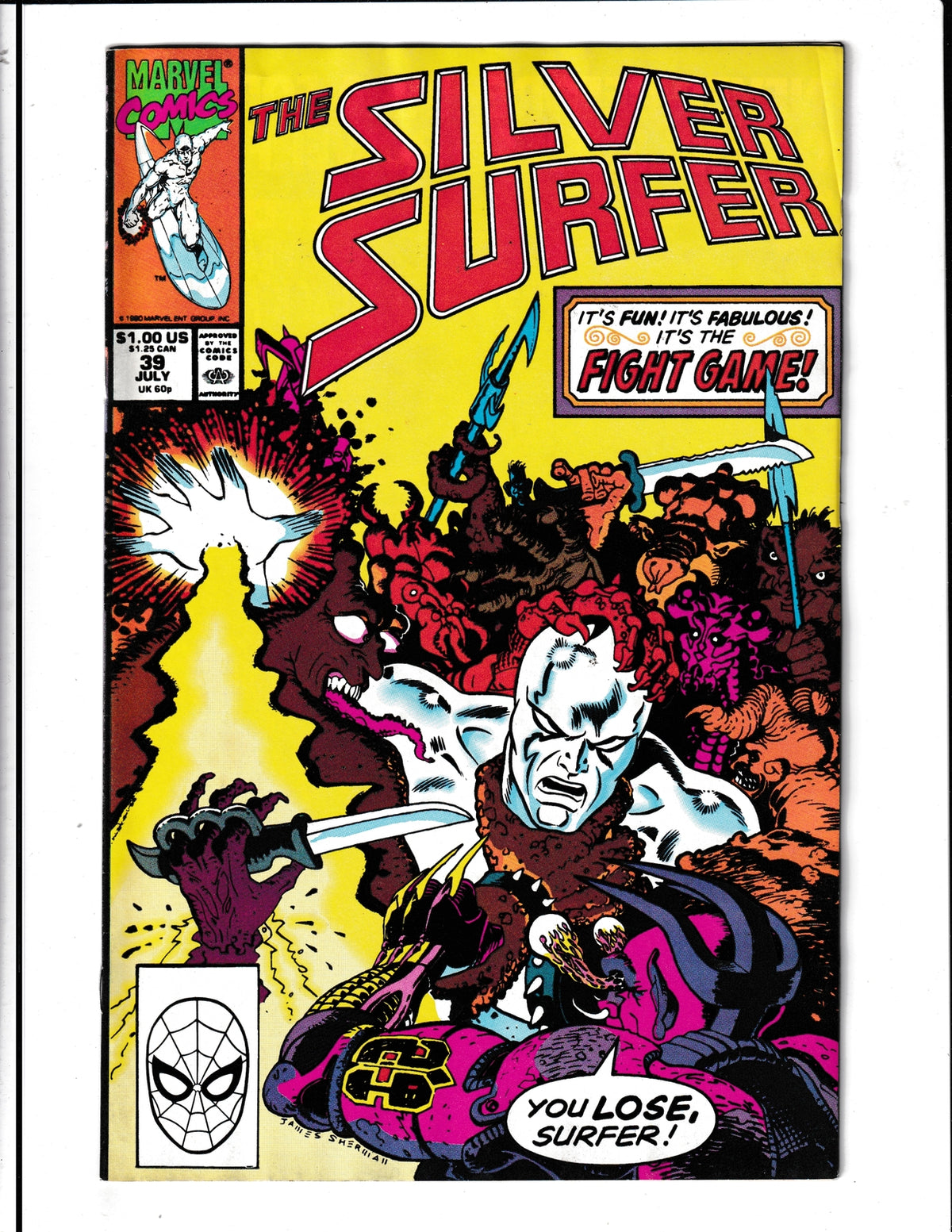 Silver Surfer #39 (1990) Marvel Comics SKU:862