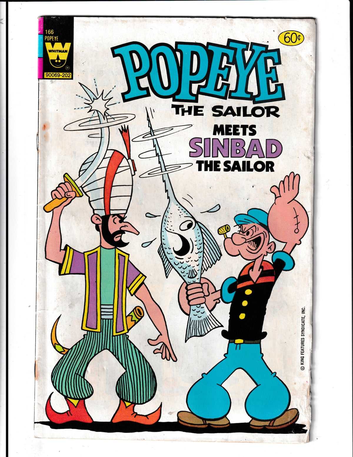 Popeye #166 (1982) Scarce Low Print Run Whitman Comics