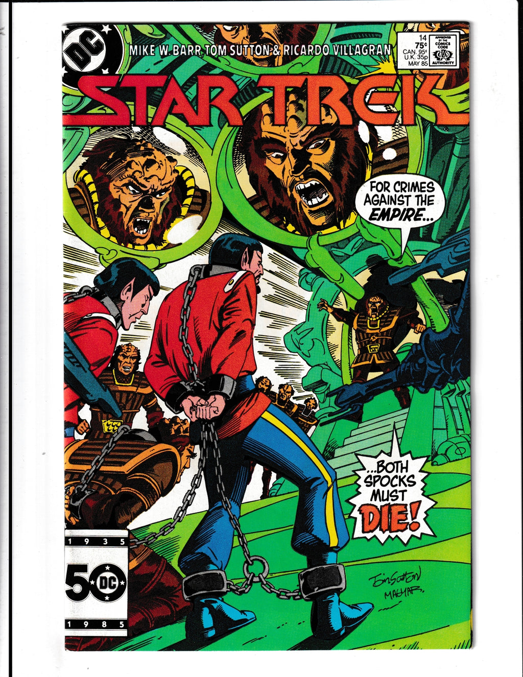 Star Trek #14 (1985) DC Comics SKU:844