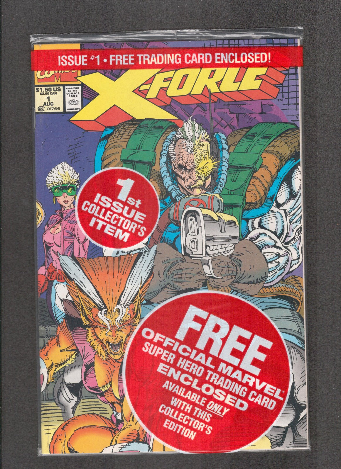 X-Force #1 (1991) Sealed Bag with DEADPOOL Card Marvel Comics