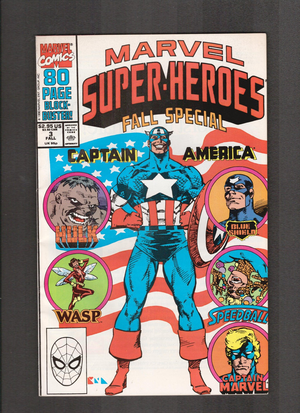 Marvel Super-heroes #3 (1990) Captain America Fall Special Marvel Comics