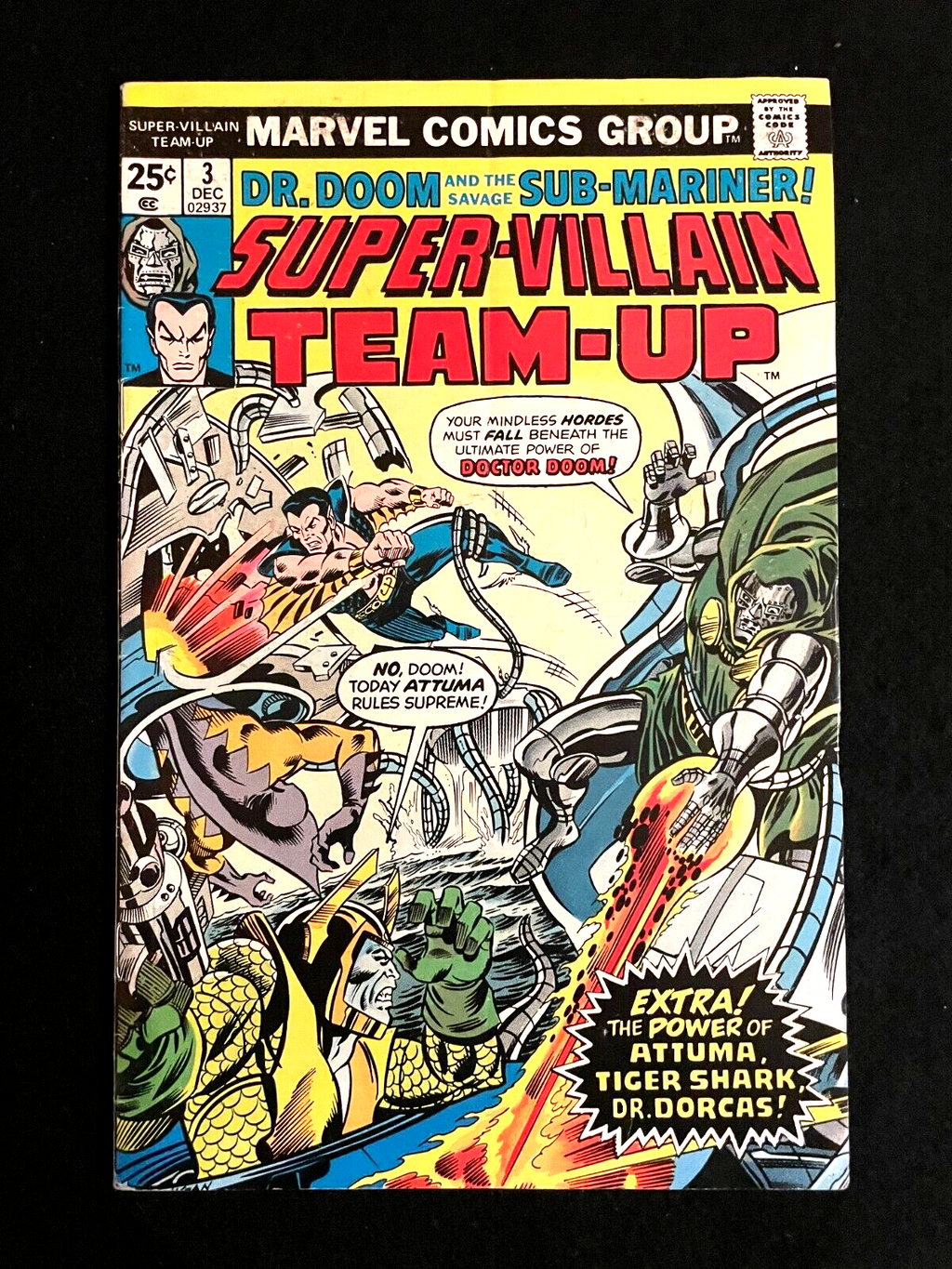 Super-Villain Team-Up #3 1975 Dr. Doom and the Sub-Mariner