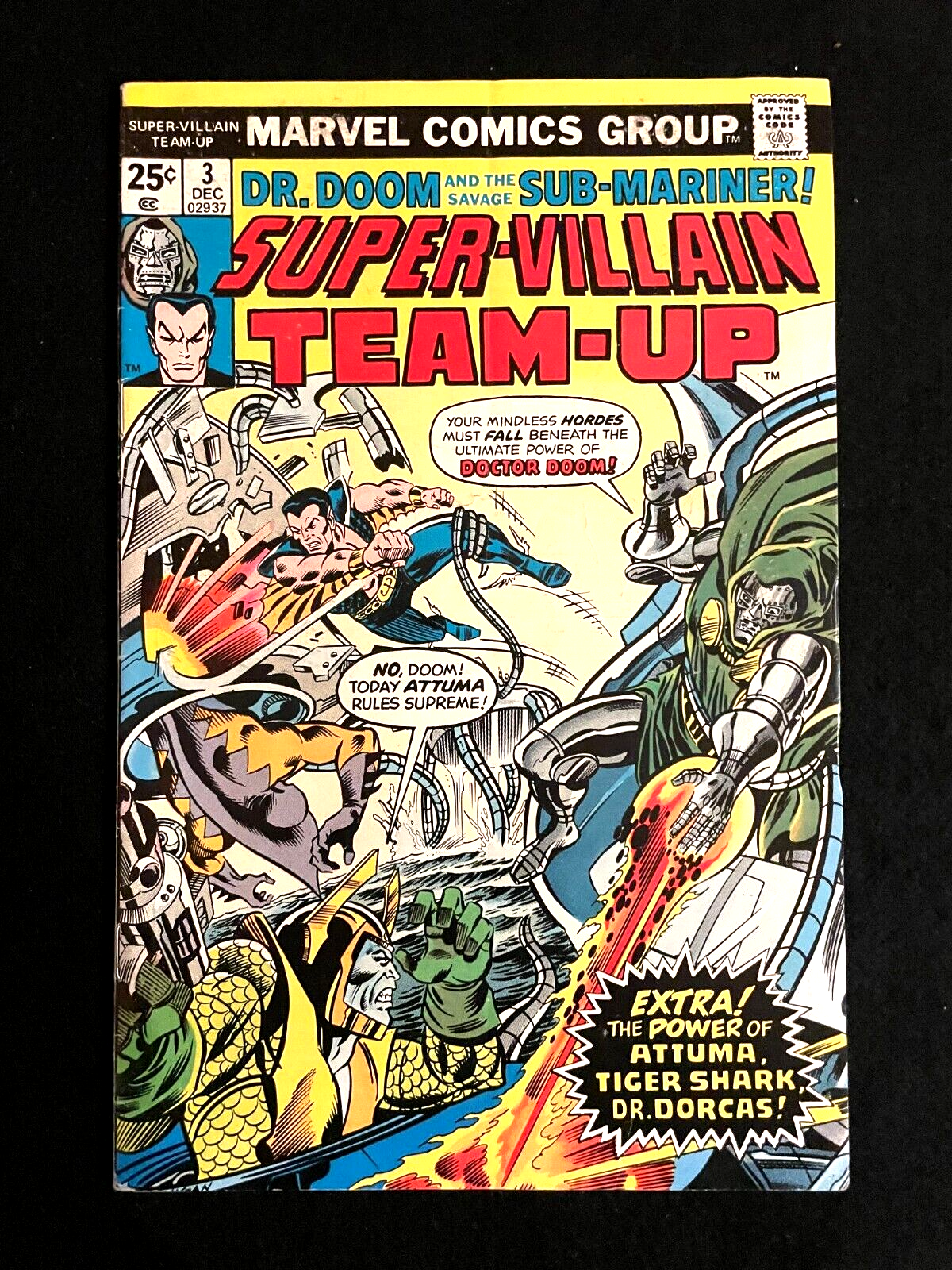 Super-Villain Team-Up #3 1975 Dr. Doom and the Sub-Mariner