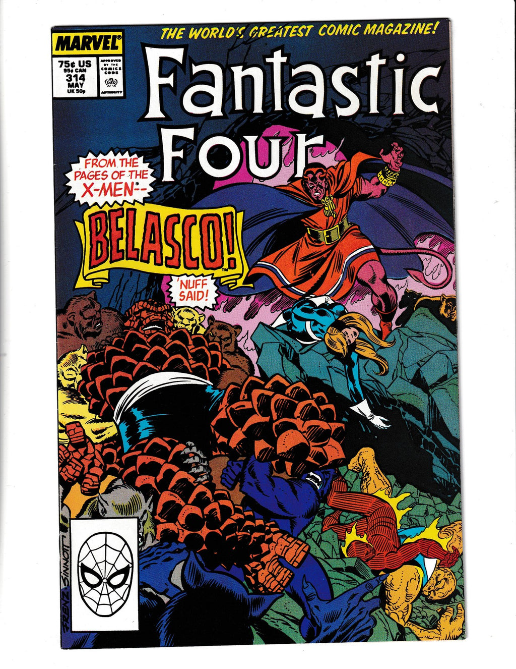 Fantastic Four #314 (1988) 1st Skubar Marvel Comics