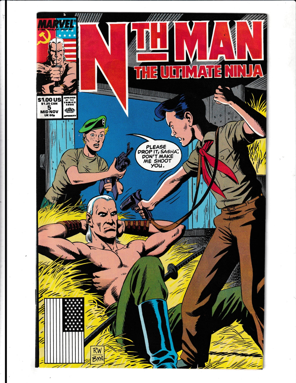 Nth Man #5 (1989) Ultimate Ninja Marvel Comics