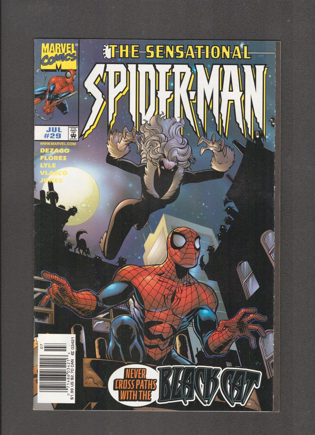 Sensational Spider-Man #29 (1998) Robeto Flores Marvel Comics