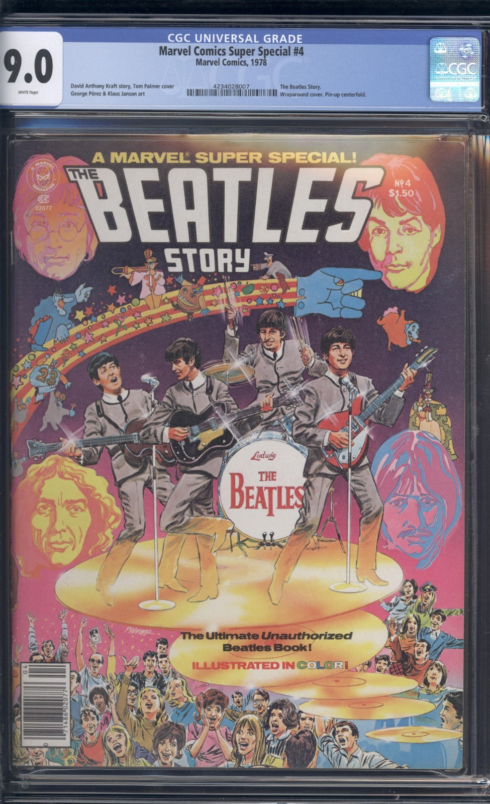 Marvel Comics Super Special #4 CGC 9.0 (1978) Beatles Story Graded Magazine