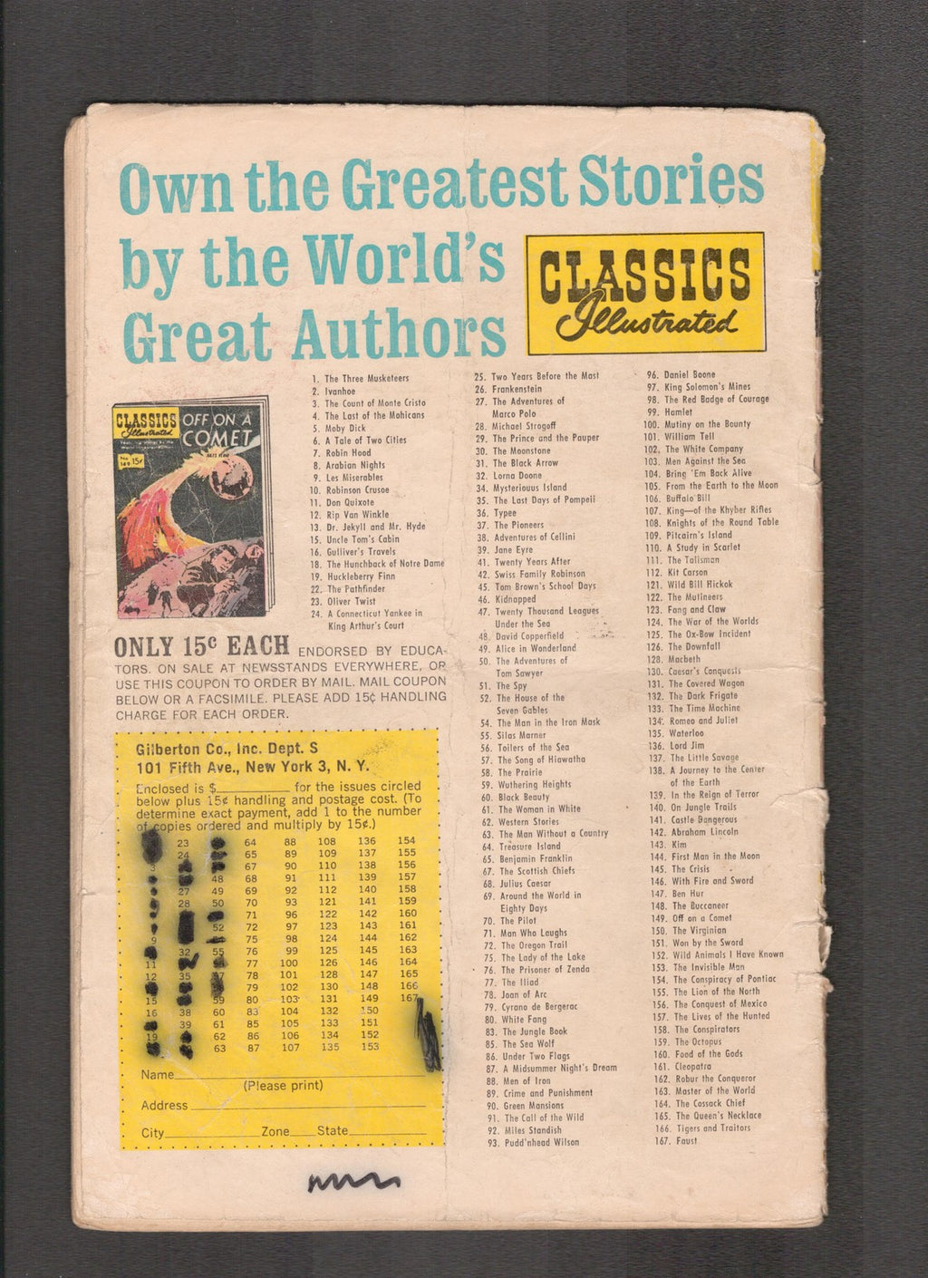 Classics Illustrated #78 (1950) HRN 128 Joan of Arc Gliberton Comics