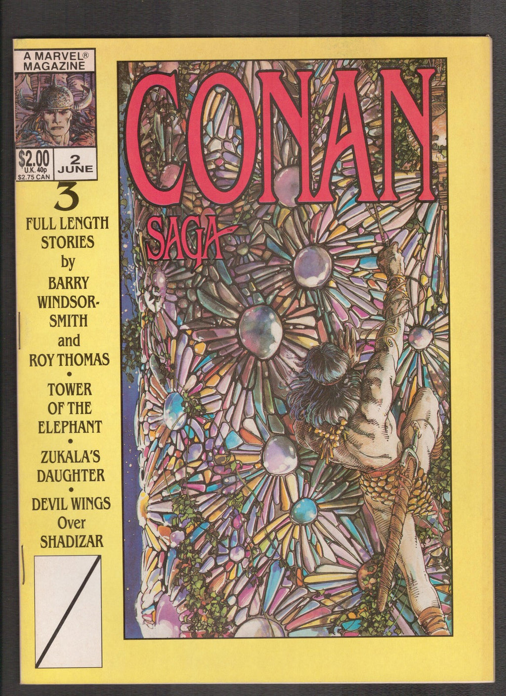 Conan Saga #2 (1987) Barry Windsor-Smith Cover Marvel Comics