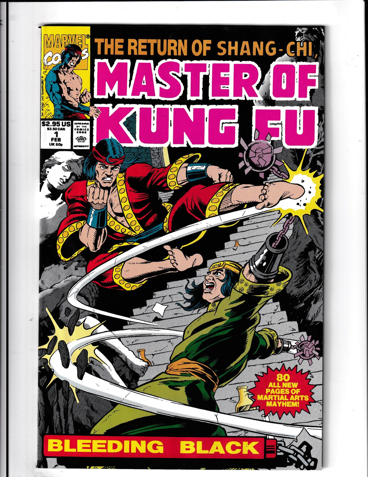 Master of Kung-Fu: Bleeding Back #1 (1991) Return of Shang-Chi Marvel Comics