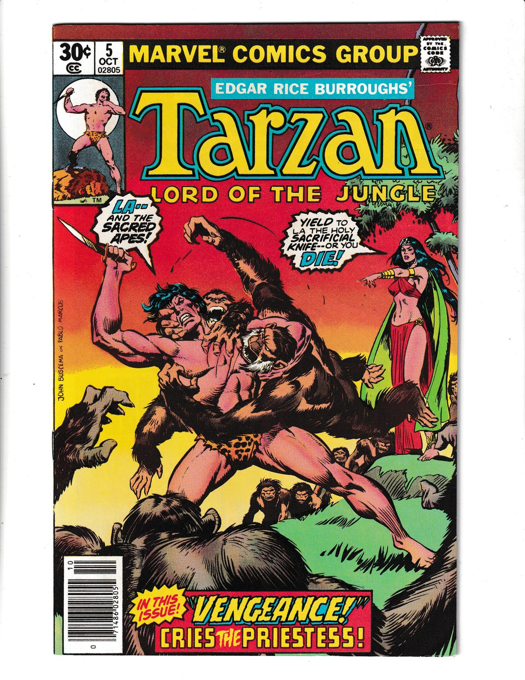 Tarzan #5 (1977) Marvel Comics