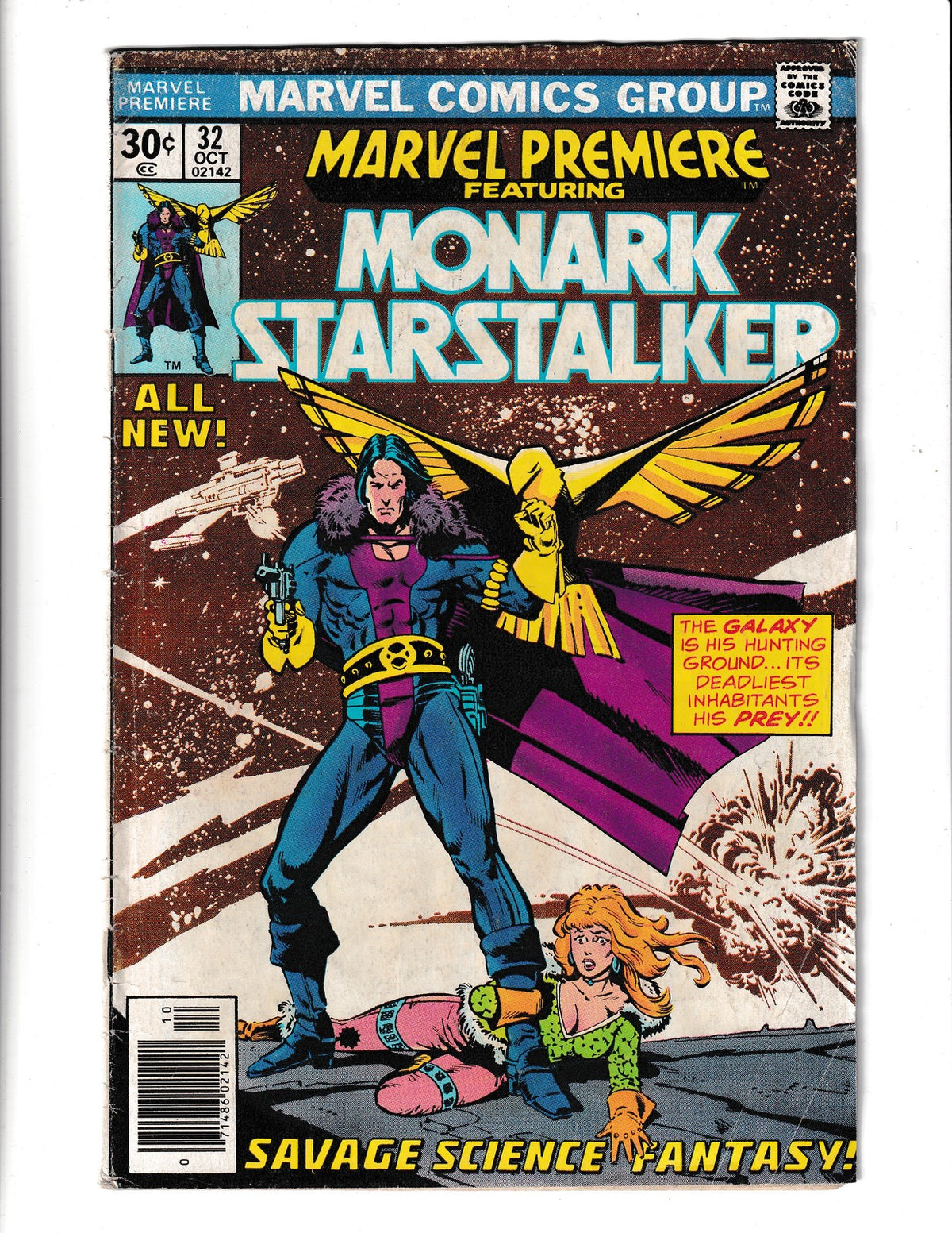 Marvel Premiere #32 (1976) Feat. Monark Starstalker Marvel Comics