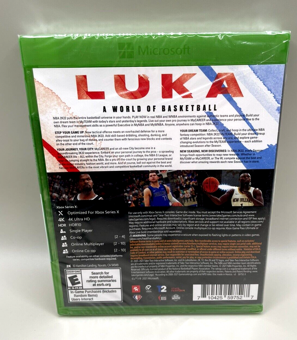 NBA 2K22 - Xbox Series X - New in sealed package
