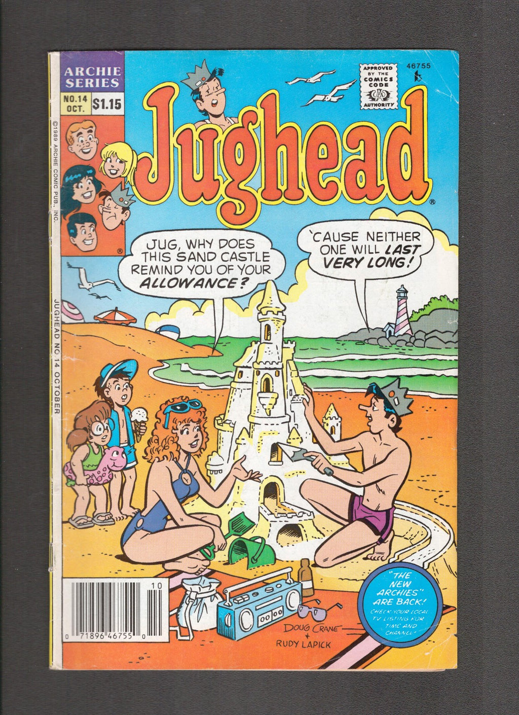 Jughead #14 (1989) Doug Crane - Beach Scene Archie Comics