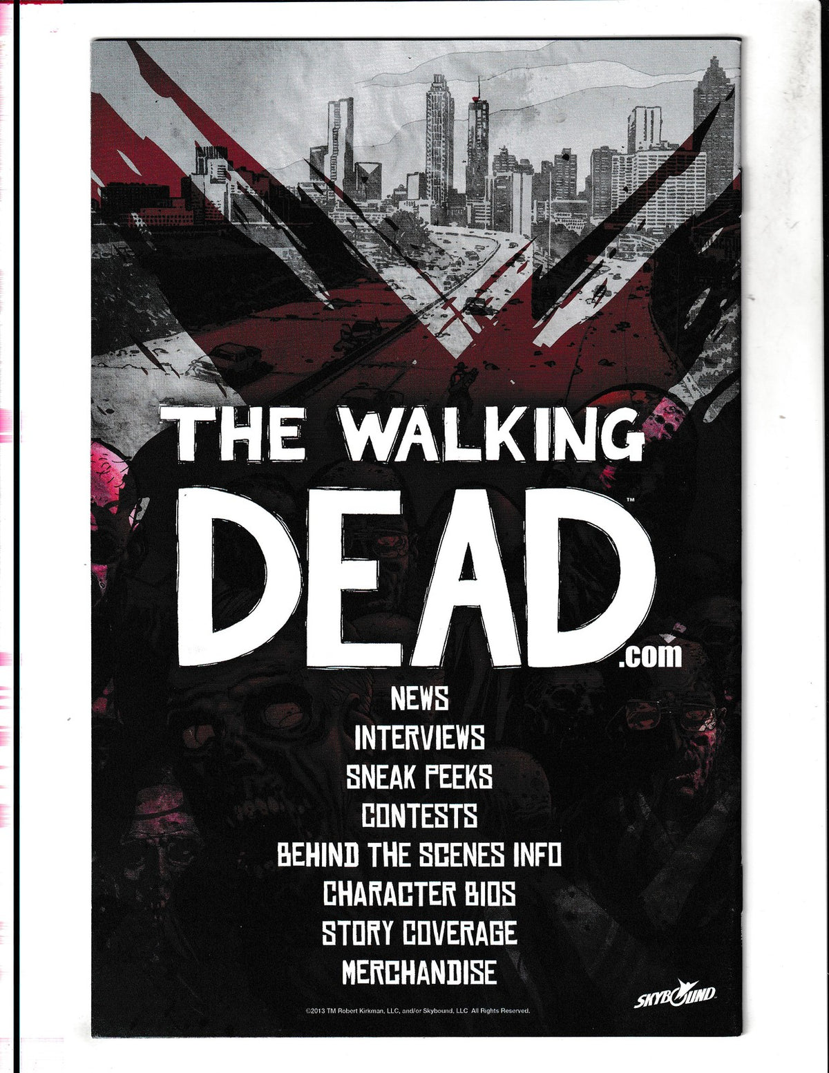 Walking Dead #1 (2013) B/W Wizard World Austin Exclusive Image Comics