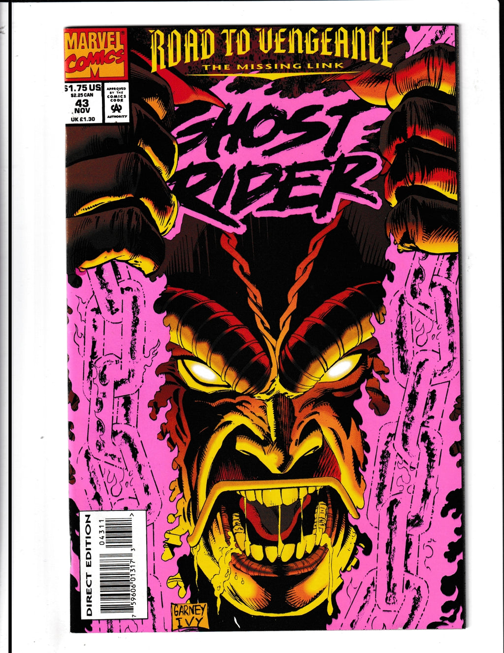 Ghost Rider #43 (1993) Higher Grade Marvel Comics