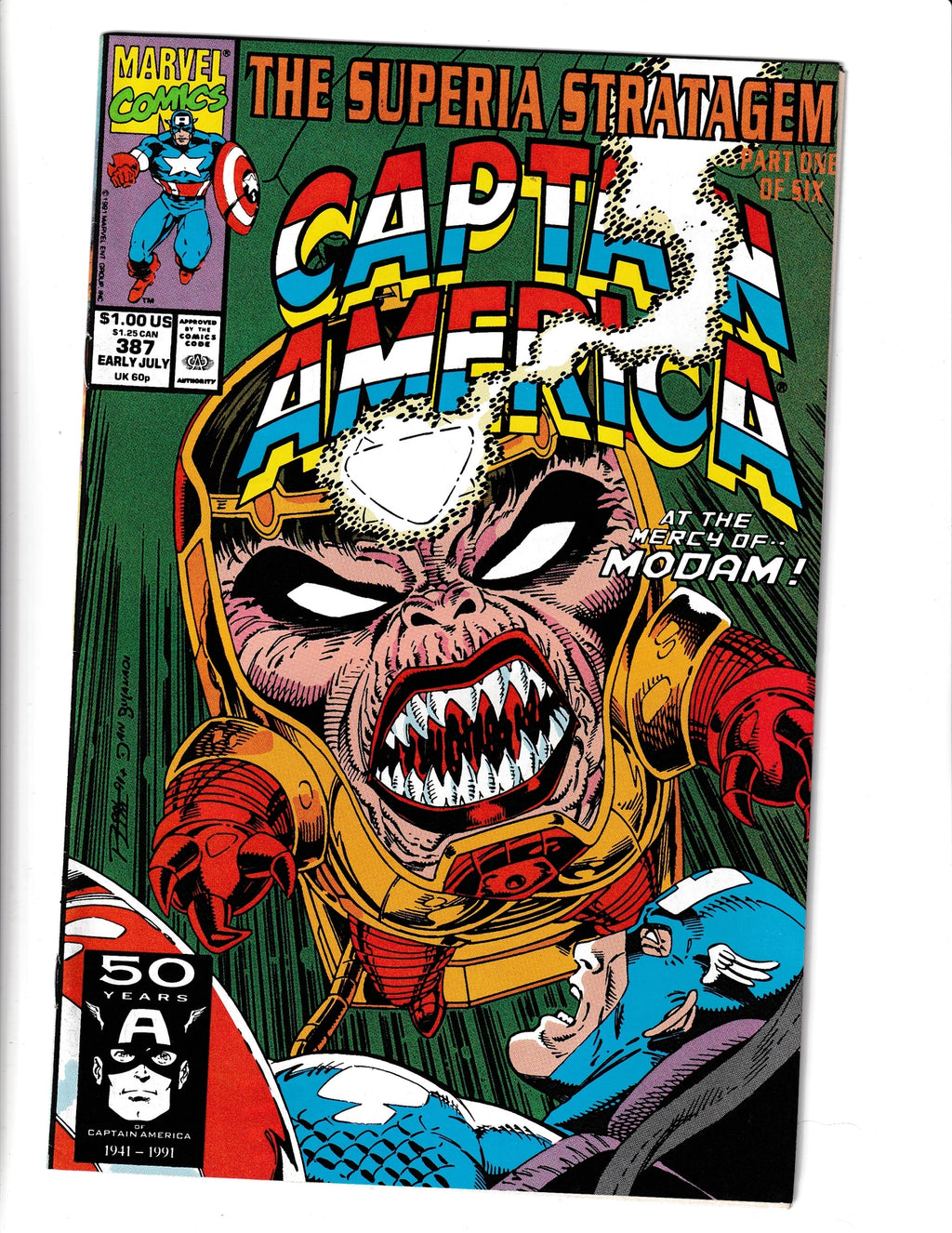 Captain America #387 (1991) Marvel Comics