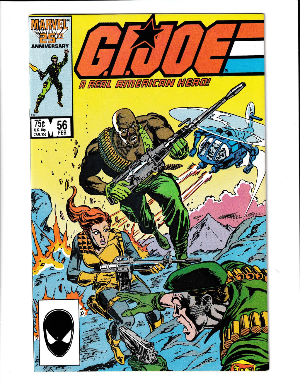 G.I. Joe: A Real American Hero #56 (1987) 1st Dialtone, Mike Zeck Marvel Comics