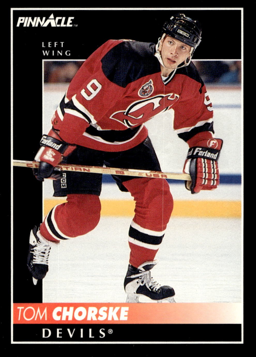 1992-93 Pinnacle #293 Tom Chorske Hockey New Jersey Devils