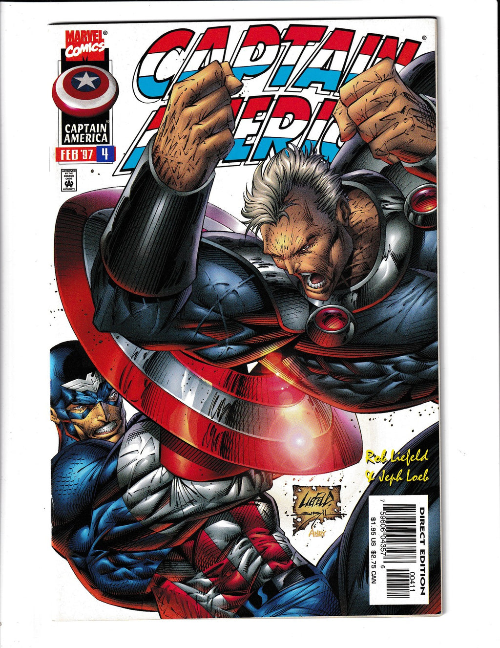 Captain America #4 (1997) Rob Liefeld Marvel Comics