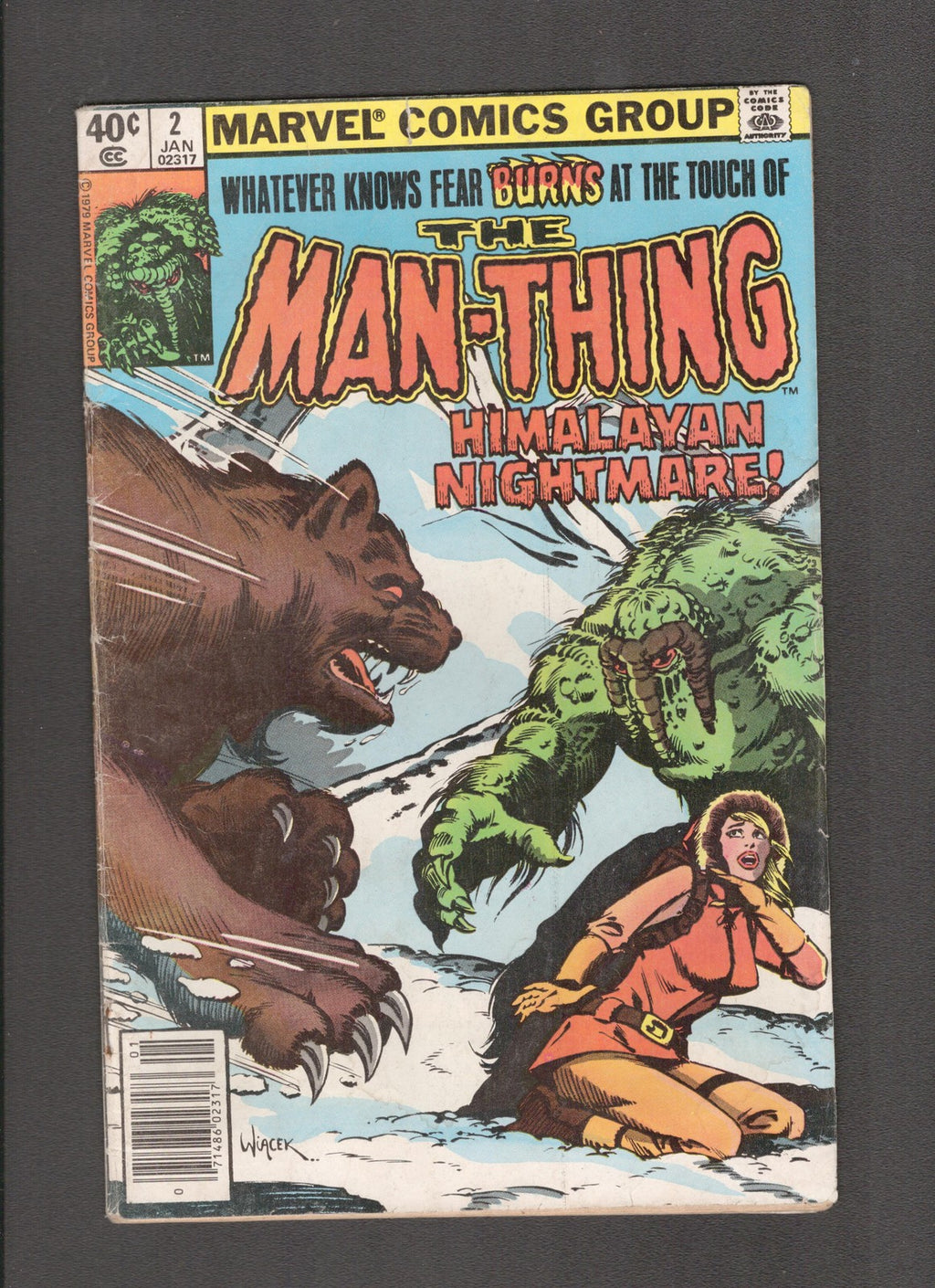 Man-Thing #2 (1980) Bob Wiacek, Jim Shooter Marvel Comics