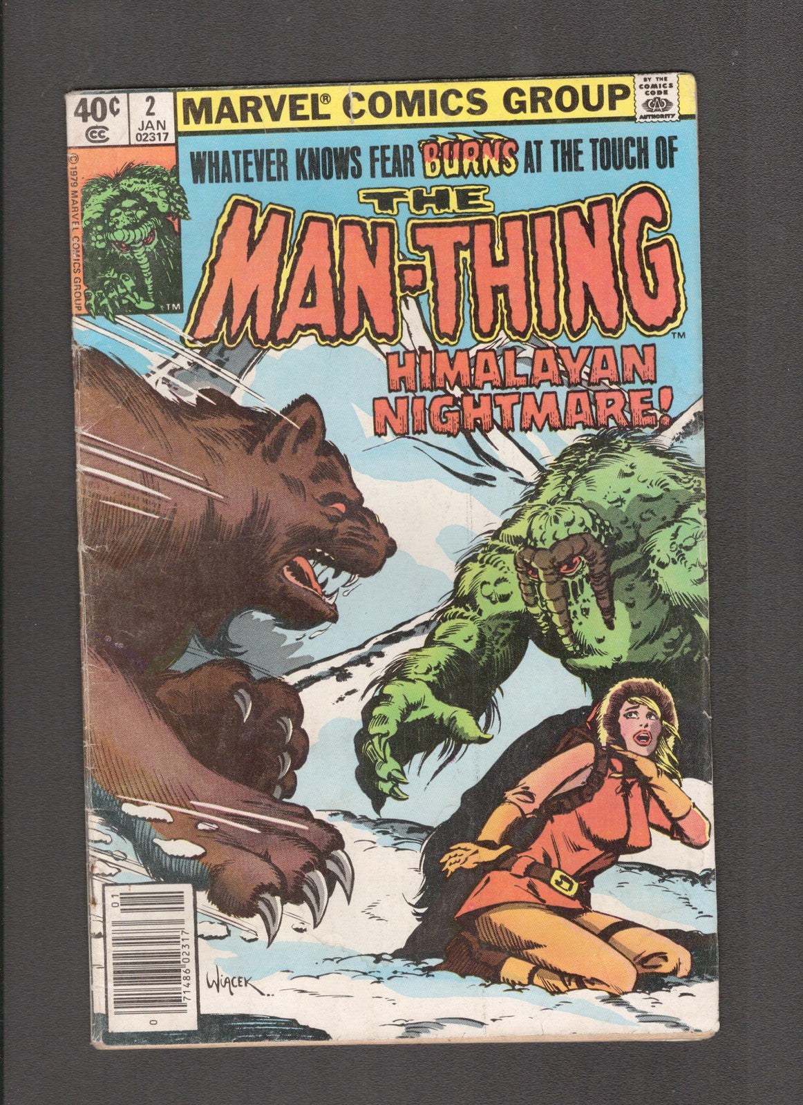 Man-Thing #2 (1980) Bob Wiacek, Jim Shooter Marvel Comics