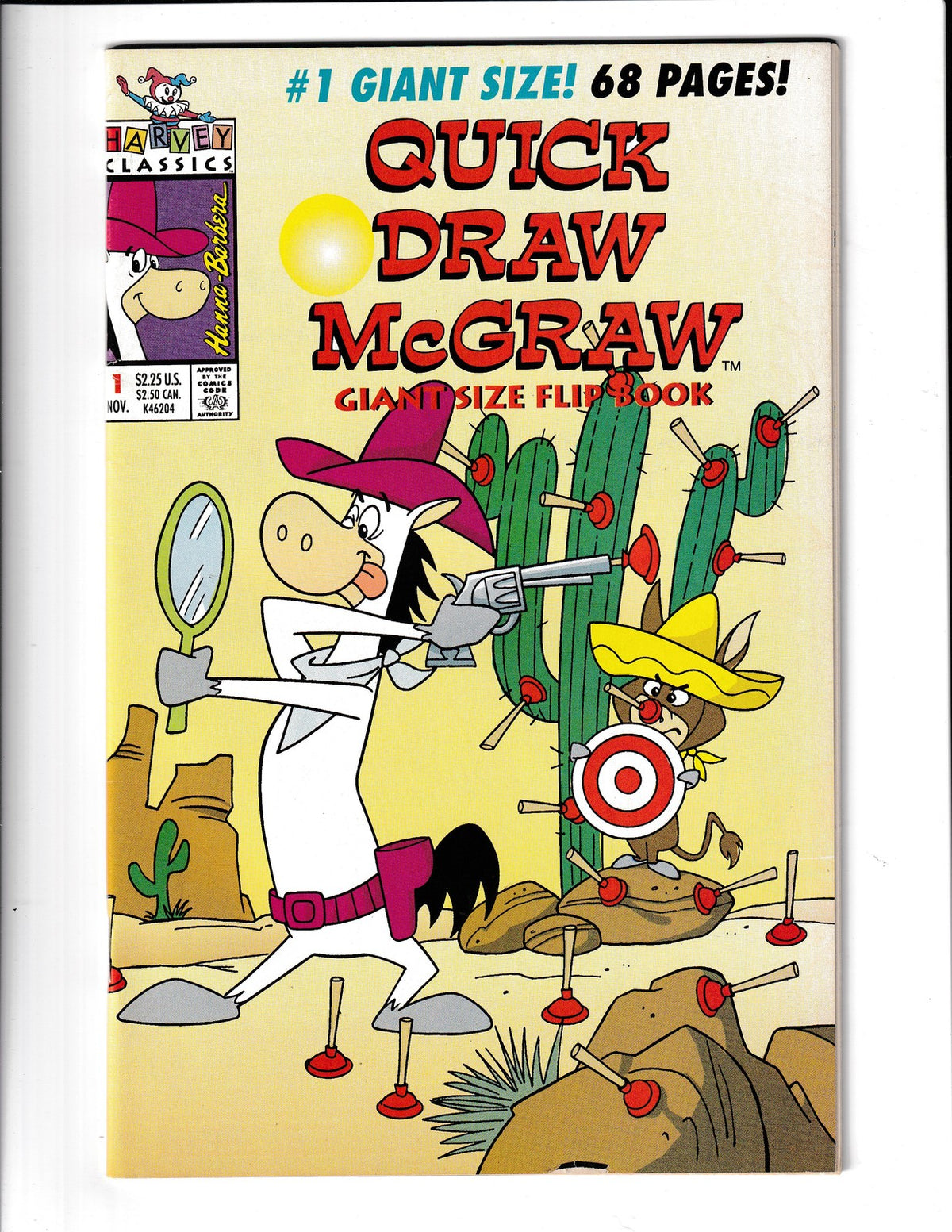 Huckelberry Hound/Quick Draw McDraw Giant Size #1 (1993) Flip-Book Harvey Comics